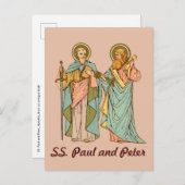 SS. Paul en Peter, apostelen (RLS 13 & 14) Postcar Briefkaart (Voorkant / Achterkant)