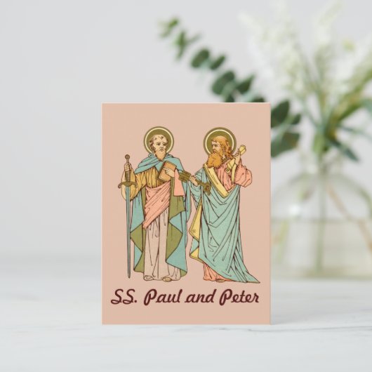 SS. Paul en Peter, apostelen (RLS 13 & 14) Postcar Briefkaart (Staand voorkant)