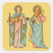 SS. Paul en Peter, apostelen (RLS 13 & 14) Vierkante Sticker (Voorkant)