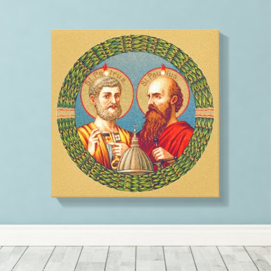 SS. Peter en Paul, apostelen (JMAS 01) Canvas Afdruk (Insitu (Houten vloer))