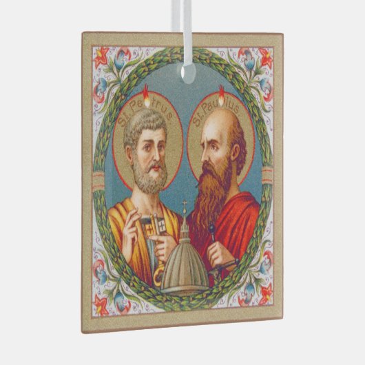SS. Peter en Paul, apostelen (JMAS 01) Glas Ornament (Voorkant Rechts)