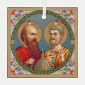 SS. Peter en Paul, apostelen (JMAS 01) Glas Ornament (Achterkant)