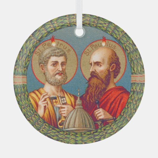SS. Peter en Paul, apostelen (JMAS 01) Glas Ornament (Voorkant)