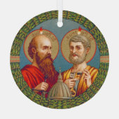 SS. Peter en Paul, apostelen (JMAS 01) Glas Ornament (Achterkant)