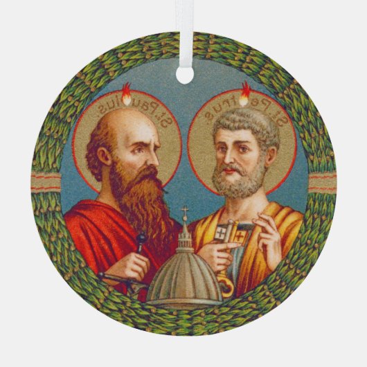 SS. Peter en Paul, apostelen (JMAS 01) Glas Ornament (Achterkant)