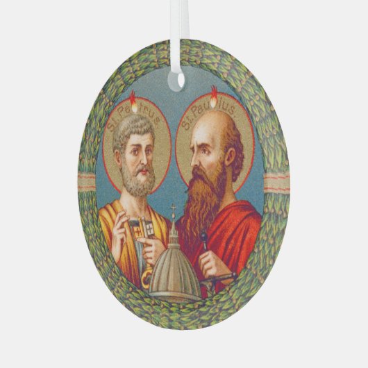 SS. Peter en Paul, apostelen (JMAS 01) Glas Ornament (Voorkant links)