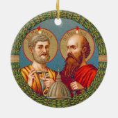 SS. Peter en Paul, apostelen (JMAS 01) Keramisch Ornament (Achterkant)