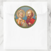 SS. Peter en Paul, apostelen (JMAS 01) Ronde Sticker (Tas)