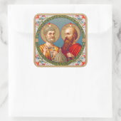 SS. Peter en Paul, apostelen (JMAS 01) Vierkante Sticker (Tas)