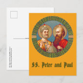 SS. Peter en Paul, Apostles (JMAS 01) Briefkaart (Voorkant / Achterkant)