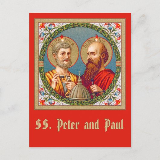 SS. Peter en Paul, Apostles (JMAS 01) Briefkaart (Voorkant)
