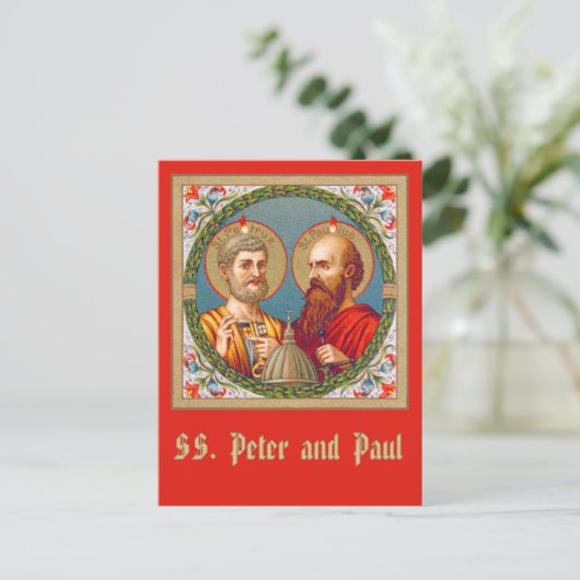 SS. Peter en Paul, Apostles (JMAS 01) Briefkaart (Staand voorkant)