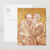 SS. Peter en Paul Embracing Briefkaart (Voorkant / Achterkant)