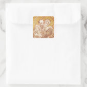SS. Peter en Paul Embracing Vierkante Sticker (Tas)