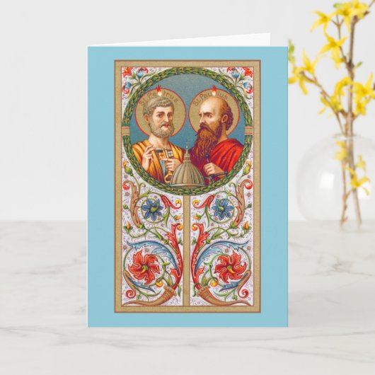 SS. Peter en Paul (JMAS 01) Blank Wenskaart Kaart (Gele Bloem)