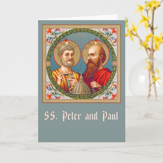 SS. Peter en Paul (JMAS 01) Blank Wenskaart Kaart (Gele Bloem)
