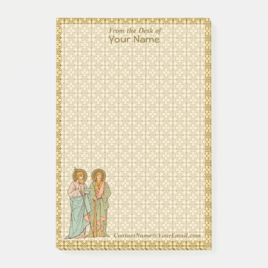 SS. Philip & James (RLS 15, Style 2) 4"x6" Post-it® Notes (Voorkant)