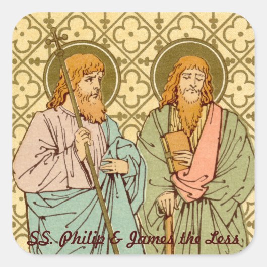 SS. Philip & James the Less (RLS 15) Vierkante Sticker (Voorkant)