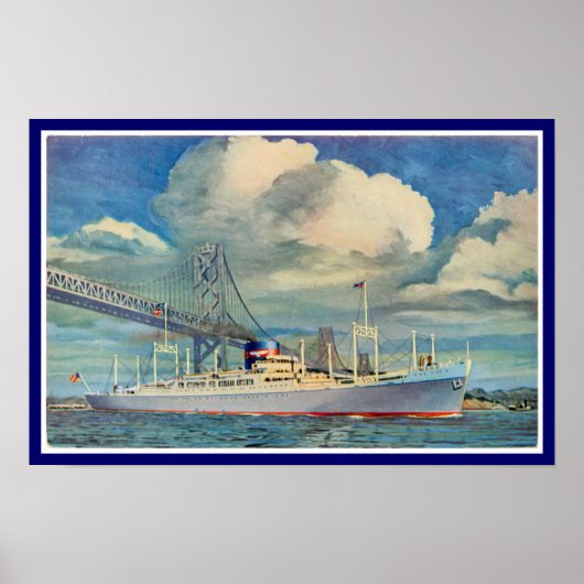 SS President Hoover Poster (Voorkant)