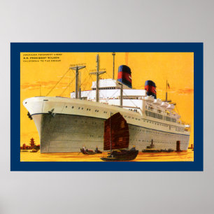 ss President Wilson Poster