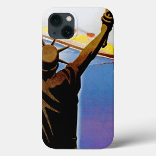 ss Rex over vrijheidsbeeld iPhone 13 Hoesje