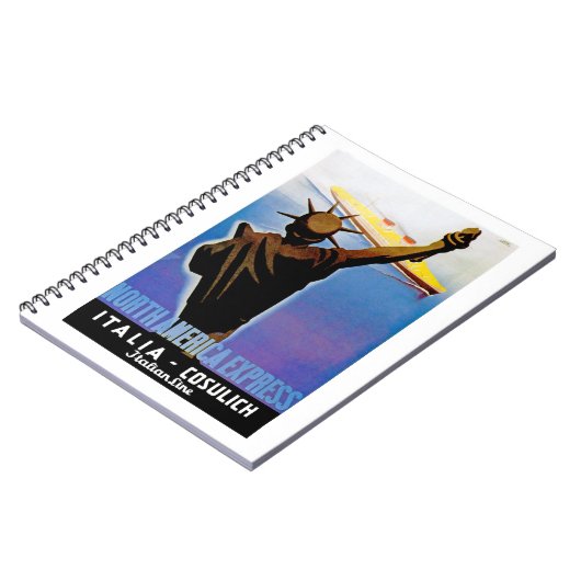 ss Rex over vrijheidsbeeld Notitieboek (Linkerzijde)