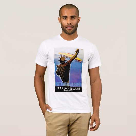 ss Rex over vrijheidsbeeld T-shirt (Voorkant volledig)