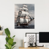 SS Savannah Poster (Thuiskantoor)
