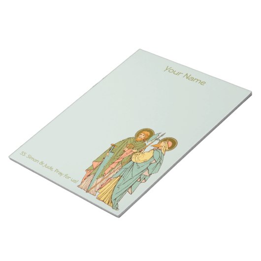 SS. Simon & Jude Thaddeus (RLS 16) 8.5"x11" Notitieblok (Schuin)