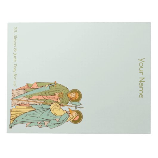 SS. Simon & Jude Thaddeus (RLS 16) 8.5"x11" Notitieblok (Voorkant)