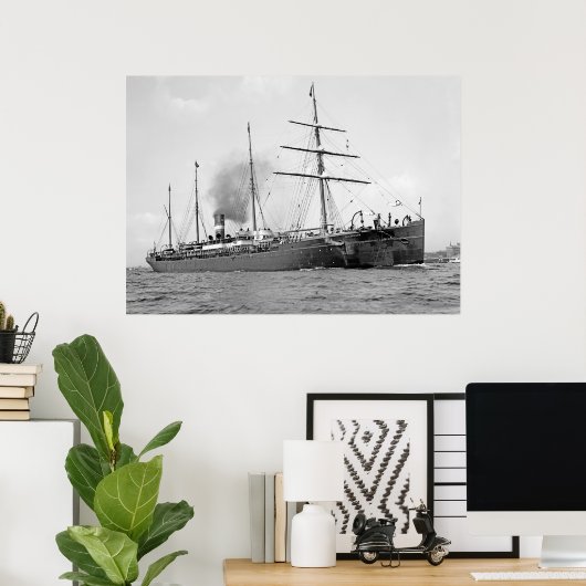 SS Spaarndam Poster (Thuiskantoor)