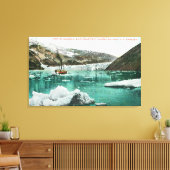 SS Spokane Steamer Passend door Glacier Canvas Afdruk (Insitu (Woonkamer))