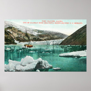 SS Spokane Steamer Passend door Glacier Poster