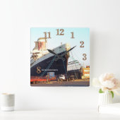 SS United States Ocean Liner Vierkante Klok (Huis)