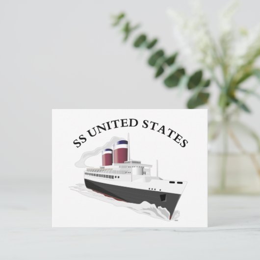 SS Verenigde Staten Briefkaart (Staand voorkant)