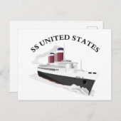 SS Verenigde Staten Briefkaart (Voorkant / Achterkant)