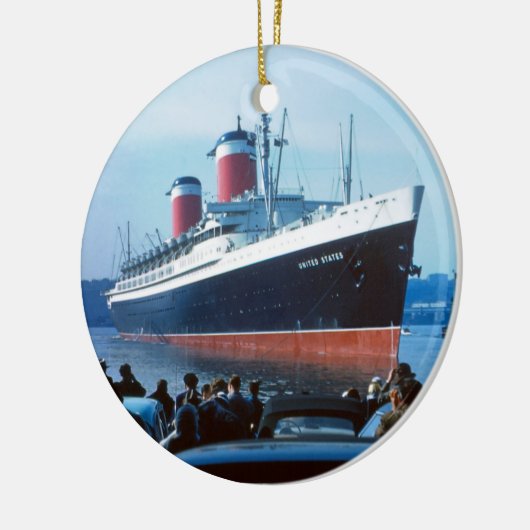 SS Verenigde Staten Keramisch Ornament (Links)