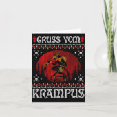 Ss Vom Krampus Christmas Evil Xmas Horror Ugly Swe Kaart (Voorkant)