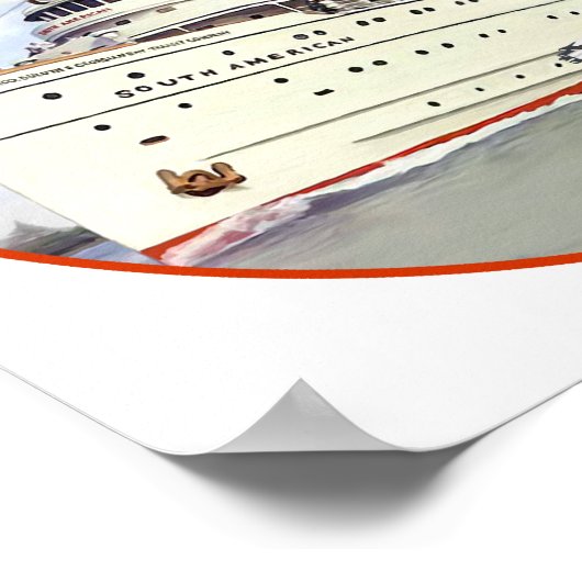 SS Zuid-Amerikaans Poster (Hoek)