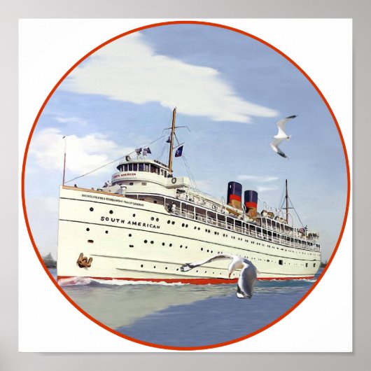 SS Zuid-Amerikaans Poster (Voorkant)