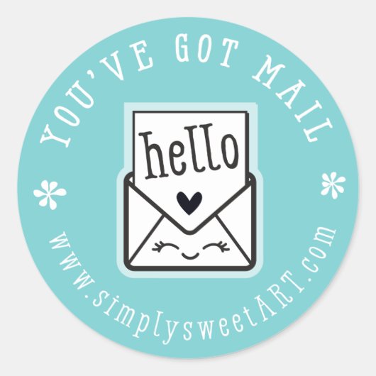 SSA STICKER - je hebt post - munt (Voorkant)