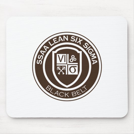 SSAA BLACK BELT MOUSE PAD MUISMAT (Voorkant)