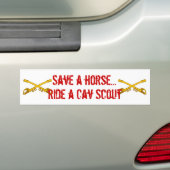 Ssabels, sabels, een paard redden... bumpersticker (Op auto)