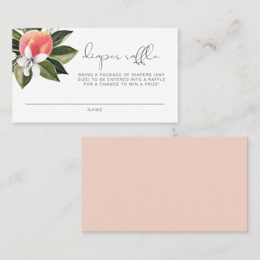 SSAVANNAH Baby shower voor kleine perziken Plaatskaartje