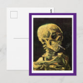 Sschedel met brandend CIgarette van Van Gogh, Briefkaart (Voorkant / Achterkant)