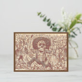 Sschedel van Oaxaca, La Calavera Oaxaqueña Kaart (Staand voorkant)