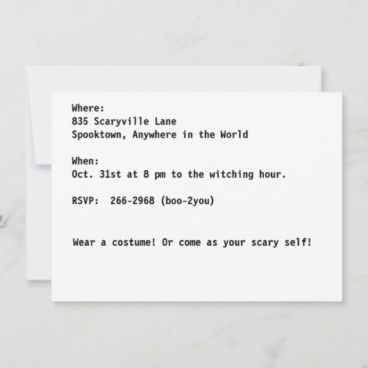 Sschedel van Oaxaca, La Calavera Oaxaqueña Kaart (Achterkant)