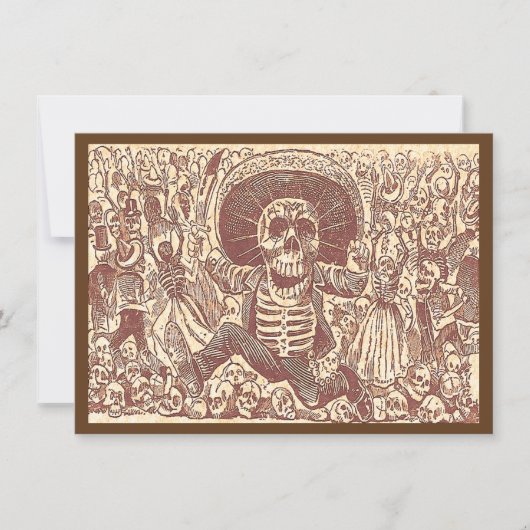 Sschedel van Oaxaca, La Calavera Oaxaqueña Kaart (Voorkant)