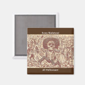 Sschedel van Oaxaca, La Calavera Oaxaqueña Magneet (Voorkant / Achterkant)