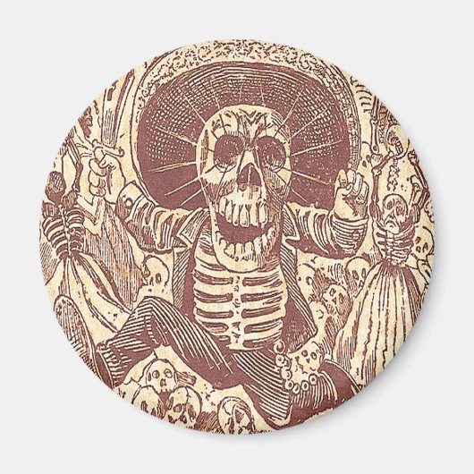 Sschedel van Oaxaca, La Calavera Oaxaqueña Magneet (Voorkant)